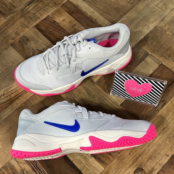Nike Shoes - 🔥Nike Court Lite 2 Platinum/Blue Women's Shoe  NWT